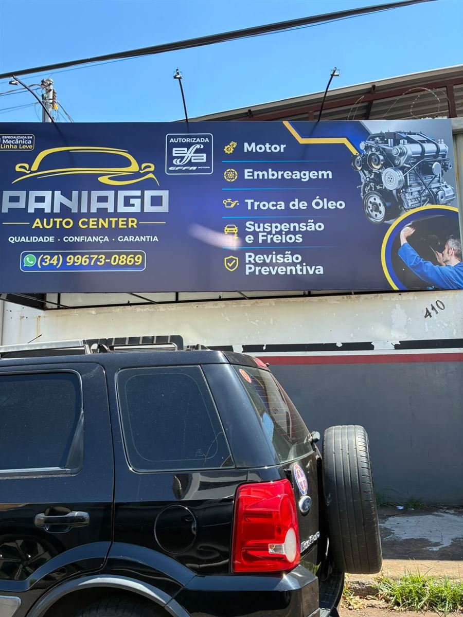 Fachada da Paniago Auto Center, Rua Itanhandu 410